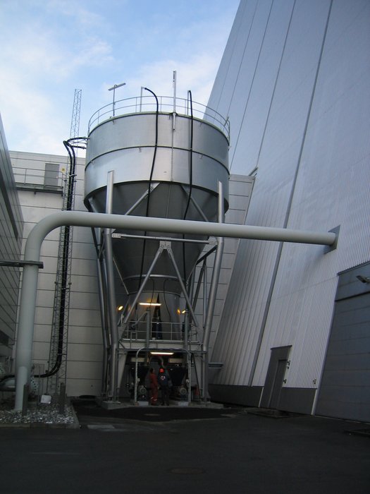 Eilersen vejeceller monteret under silo for opsamling af flyveaske